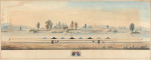 Das Eton-Boot auf dem Treidelpfad der Themse: Windsor Castle im Hintergrund von Unknown artist