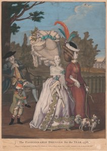 Die modischen Kleider für das Jahr 1776 von Unknown artist