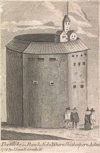 Der Globus auf der Bankseite, wo Shakespeare spielte (veröffentlicht von J. Serrell); Seite 10 (Band Zwei)