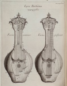Die Lyra Barberina (Gravur) von Unknown artist