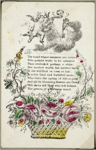 Das Mädchen mit zurückhaltenden Manieren (Valentinstag) von Unknown artist