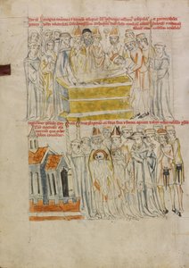 Die Öffnung des Grabes der Heiligen Hedwig; Die Überführung der Reliquien der Heiligen Hedwig von Unknown artist