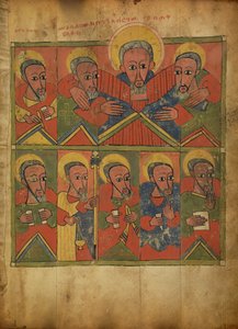 Die Propheten mit Abraham, der Isaak und Jakob umarmt von Unknown artist