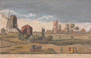 Die Südansicht von Barnes von Unknown artist