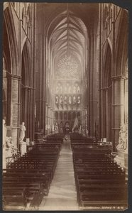 Das Querschiff von Norden, Westminster Abbey von Unknown artist