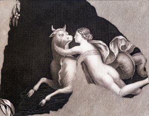 Die Entführung Europas - Gravur von Unknown artist