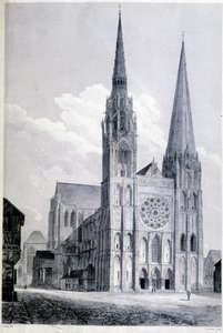 Die Kathedrale von Chartres - Gravur von Unknown artist