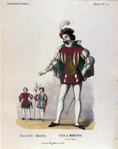 Die Figur des Herzogs von Mantua in der Oper „Rigoletto“ von Giuseppe Verdi von Unknown artist