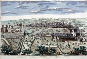 Die Stadt und der Hafen von Marseille im 18. Jahrhundert - B.N. von Unknown artist