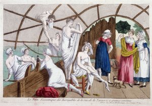 Das wirtschaftliche Bad des Unglaublichen (15 Cent), rue de la tannerie, frühes 19. Jahrhundert, Carnavalet von Unknown artist