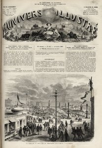 Das Fest am 15. August 1867 auf dem Trocadéro in Paris - Das illustre Universum 1867 von Unknown artist