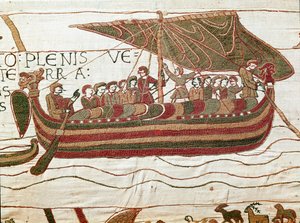 Die Flotte von Harold, die den Herzog von Normandie Wilhelm den Eroberer informiert von Unknown artist