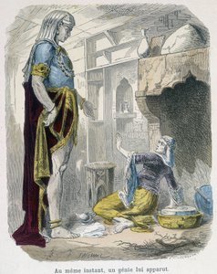 Der Geist aus der Lampe - in „The thousand and one nights“ von Bondet, ed. Guerin von Unknown artist