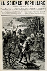 Die Märtyrer der Geographischen Wissenschaft: Tod von Captain Cook. Titelbild „La Science populaire“ vom 27. Mai 1880. von Unknown artist