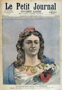 Die neue offizielle Büste der Republik (Marianne) - in „Le Petite Journal“ vom 21.02.1891 von Unknown artist