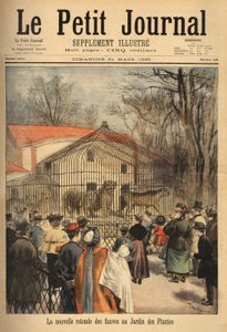 Die neue Rotunde der Tiere im Jardin des Plantes in Paris. Gravur in „Le petit journal“ 31/03/1895. Sammlung Selva. von Unknown artist