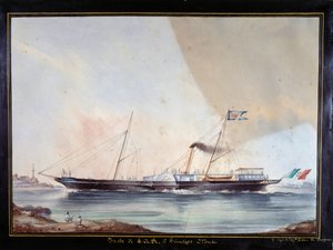 Die Yacht von Prinz Oddone, Herzog von Montferrat