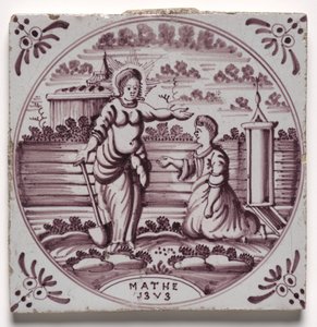 Fliese - Alttestamentliche Szene