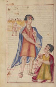 Tupac Inca Yupanqui und ein Quipucamayoc