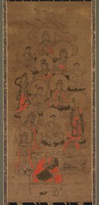 Zwölf Buddhas und Kobo Daishi (Jusanbutsu) von Unknown artist