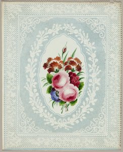 Unbetiteltes Valentinsmotiv (Blumen auf Spitze)