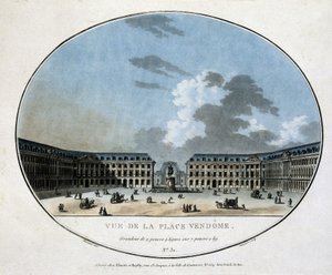 Ansicht des Place Vendôme - Gravur