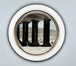 Ansicht des Inneren des Königspalastes - Gravur von Unknown artist