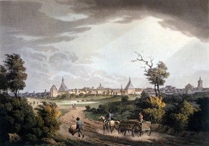 Ansicht der Umgebung der Stadt Leipzig in Deutschland um 1820 von Unknown artist