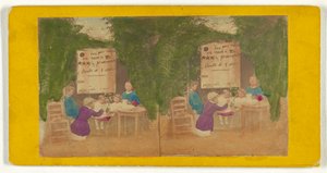 Frauen und Kinder an einem Tisch von Unknown artist