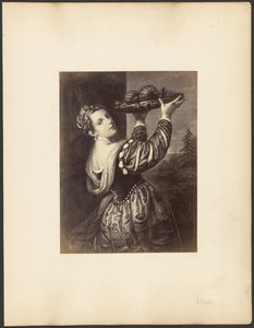 Arbeit nach Tizians "Mädchen mit einer Obstschale" von Unknown artist