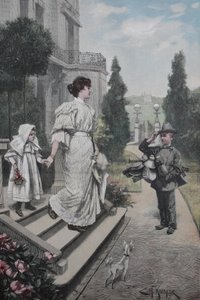 Jugendlicher Straßenhändler, Hausierer