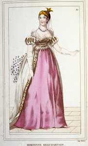 Porträt von Hortense de Beauharnais, geboren in Paris 1783, gestorben in Arenenberg, Schweiz, 1837, Tochter von Alexandre de Beauharnais und Joséphine Tascher de la Pagerie. Stich von 1830 von Unknown artist
