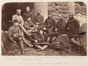 Eine Gruppe britischer Offiziere, ca. 1879 von Unknown photographer