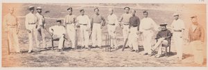 Ein Armeekricketteam, um 1870