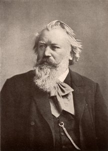Johannes Brahms (1833-1897) deutscher Komponist, Halbton von Unknown photographer