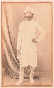 Misr Kanouji Lal, der Inder, der Thomas Kavanagh bei der Flucht während der Belagerung von Lucknow half, ca. 1857 von Unknown photographer