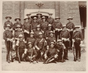 Nordwestliche berittene Polizei, Chelsea Barracks, Diamantjubiläum von Unknown photographer