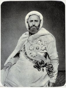 Porträt von Abd-el-Kader im Jahr 1875 - Fotografie von Unknown photographer