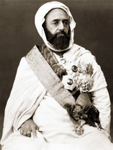 Porträt von Abd el Kader um 1875 von Unknown photographer