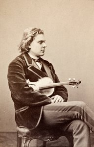 Porträt von August Wilhelmj von Unknown photographer