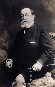 Porträt von Camille Saint-Saëns (s/w Foto) von Unknown photographer