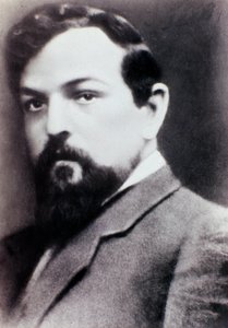 Porträt von Claude Debussy (s/w Foto)