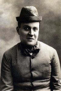 Porträt von Dranem (1869-1935), französischer Sänger und Star des Musiktheaters.