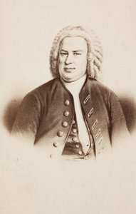 Porträt von Johann Sebastian Bach (nach einem früheren Bild) von Unknown photographer