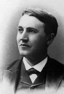 Porträt von Thomas Alva Edison (1847-1931), amerikanischer Geschäftsmann und Erfinder von Unknown photographer