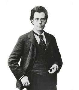 Porträt des österreichischen Komponisten und Dirigenten Gustav Mahler -