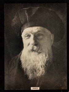 Porträt des französischen Bildhauers Auguste Rodin (1840-1917) von Unknown photographer