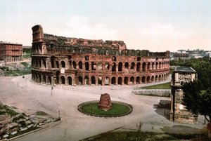 Rom. Blick auf das Kolosseum. Fotochrom um 1900. von Unknown photographer