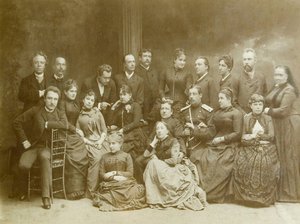 Die erste dramatische Theatergruppe in Warschau von Unknown photographer