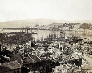 Der Hafen von Genua Ende des 19. Jahrhunderts